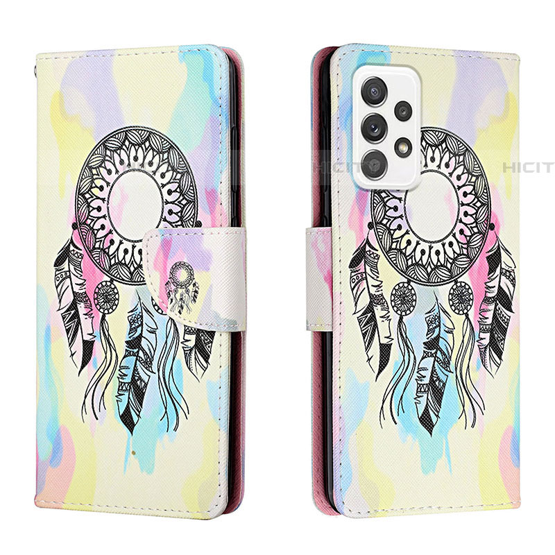 Funda de Cuero Cartera con Soporte Patron de Moda Carcasa H01X para Samsung Galaxy A53 5G Vistoso