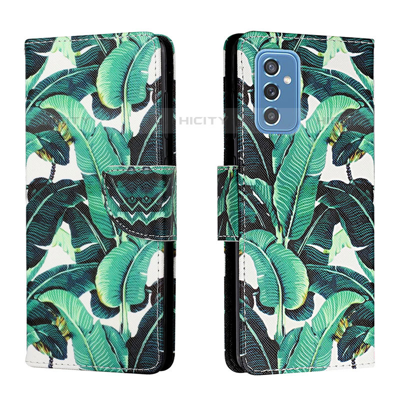 Funda de Cuero Cartera con Soporte Patron de Moda Carcasa H01X para Samsung Galaxy M52 5G