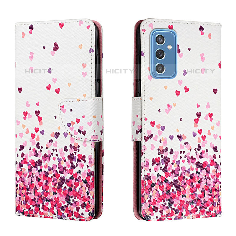 Funda de Cuero Cartera con Soporte Patron de Moda Carcasa H01X para Samsung Galaxy M52 5G