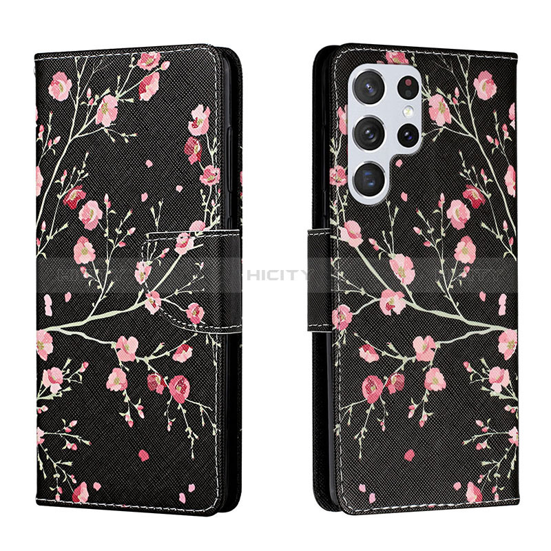 Funda de Cuero Cartera con Soporte Patron de Moda Carcasa H01X para Samsung Galaxy S22 Ultra 5G