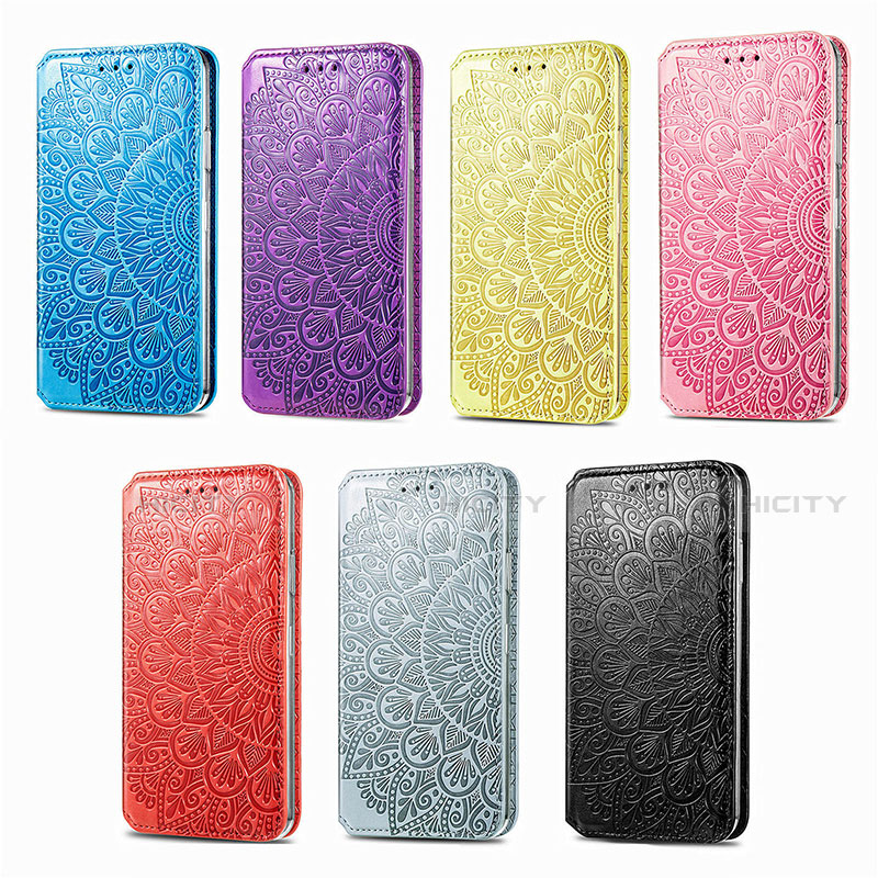 Funda de Cuero Cartera con Soporte Patron de Moda Carcasa H02 para Apple iPhone 13