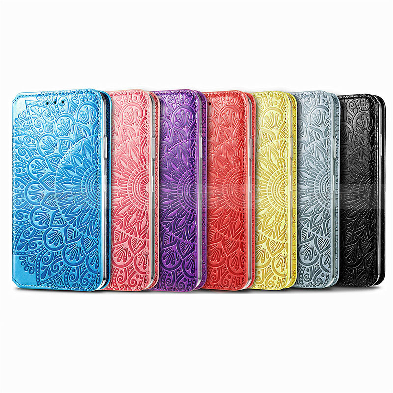 Funda de Cuero Cartera con Soporte Patron de Moda Carcasa H02 para Apple iPhone 15