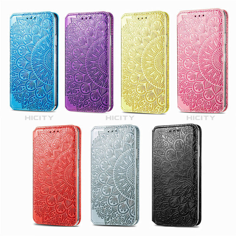 Funda de Cuero Cartera con Soporte Patron de Moda Carcasa H02 para Apple iPhone 15