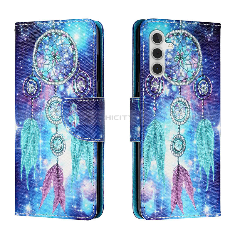 Funda de Cuero Cartera con Soporte Patron de Moda Carcasa H02X para Samsung Galaxy A04s