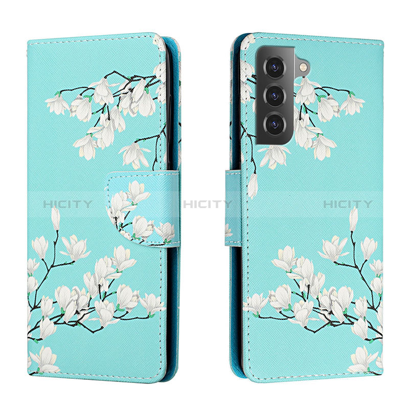 Funda de Cuero Cartera con Soporte Patron de Moda Carcasa H02X para Samsung Galaxy S22 5G