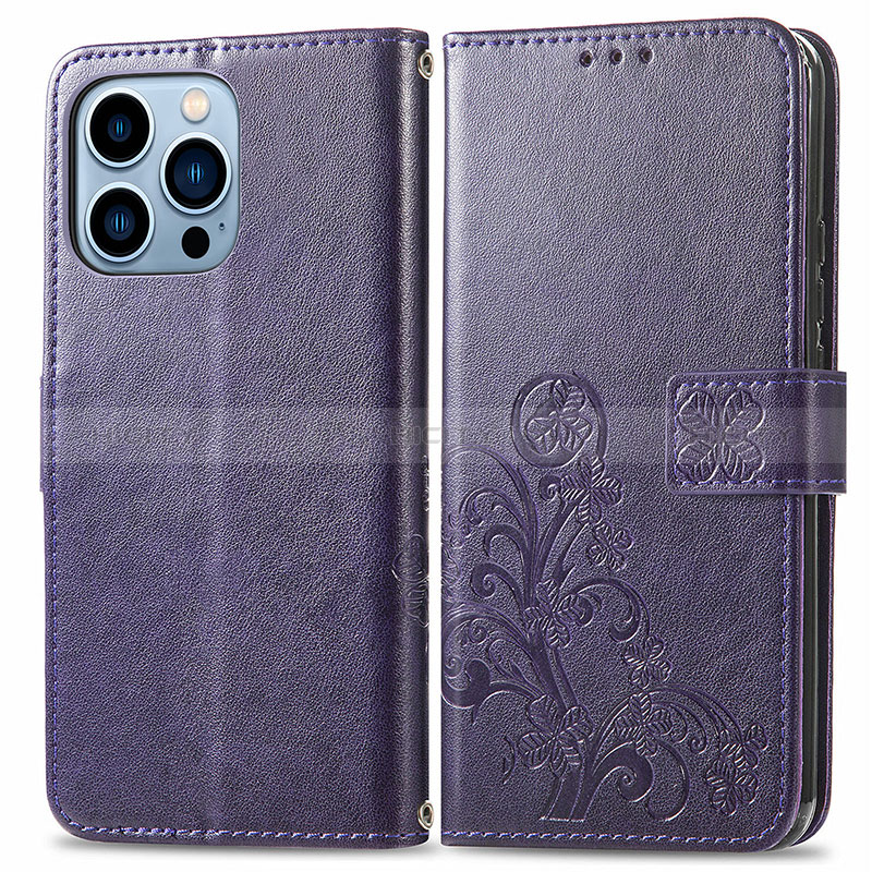 Funda de Cuero Cartera con Soporte Patron de Moda Carcasa H03 para Apple iPhone 14 Pro