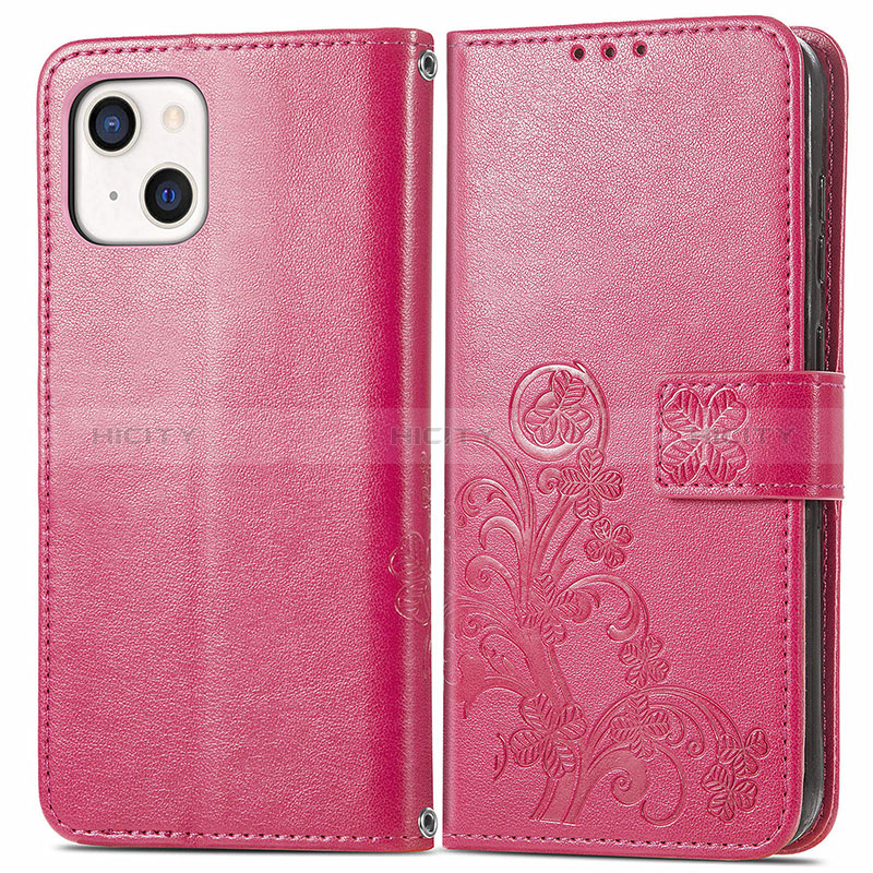 Funda de Cuero Cartera con Soporte Patron de Moda Carcasa H03 para Apple iPhone 15