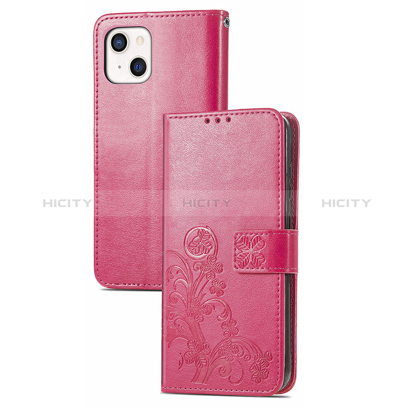 Funda de Cuero Cartera con Soporte Patron de Moda Carcasa H04 para Apple iPhone 15