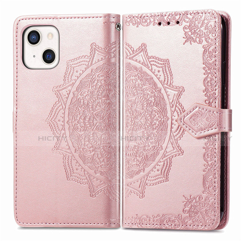 Funda de Cuero Cartera con Soporte Patron de Moda Carcasa H05 para Apple iPhone 13