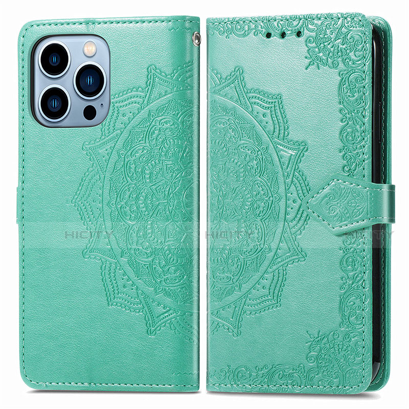 Funda de Cuero Cartera con Soporte Patron de Moda Carcasa H06 para Apple iPhone 13 Pro