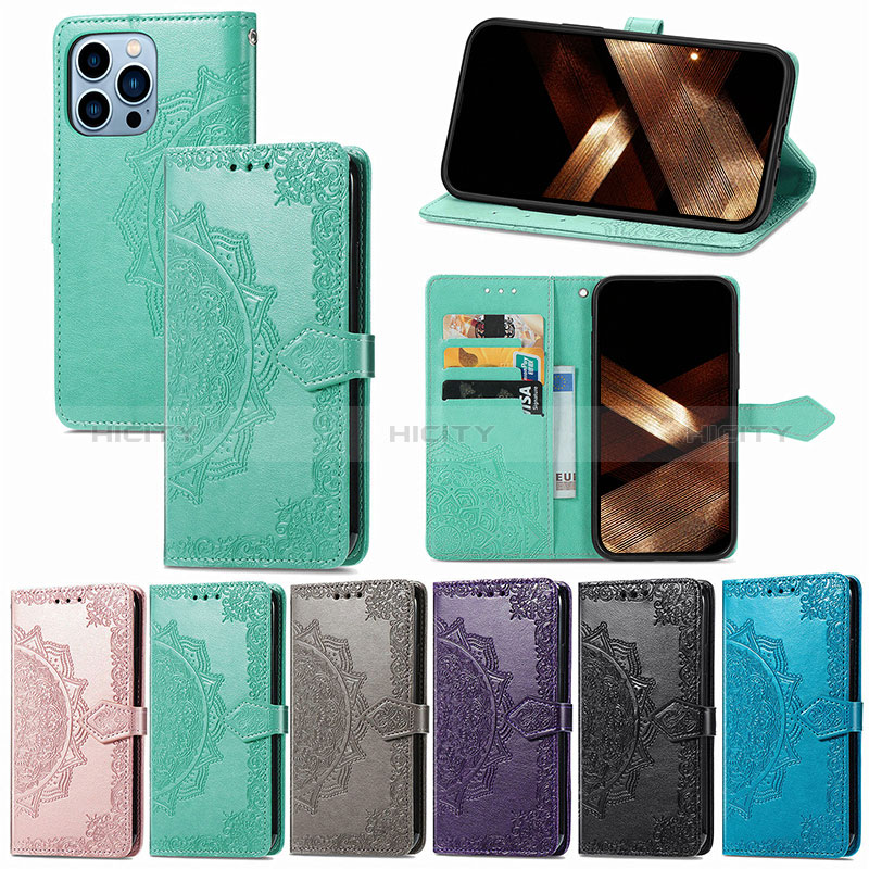 Funda de Cuero Cartera con Soporte Patron de Moda Carcasa H06 para Apple iPhone 14 Pro