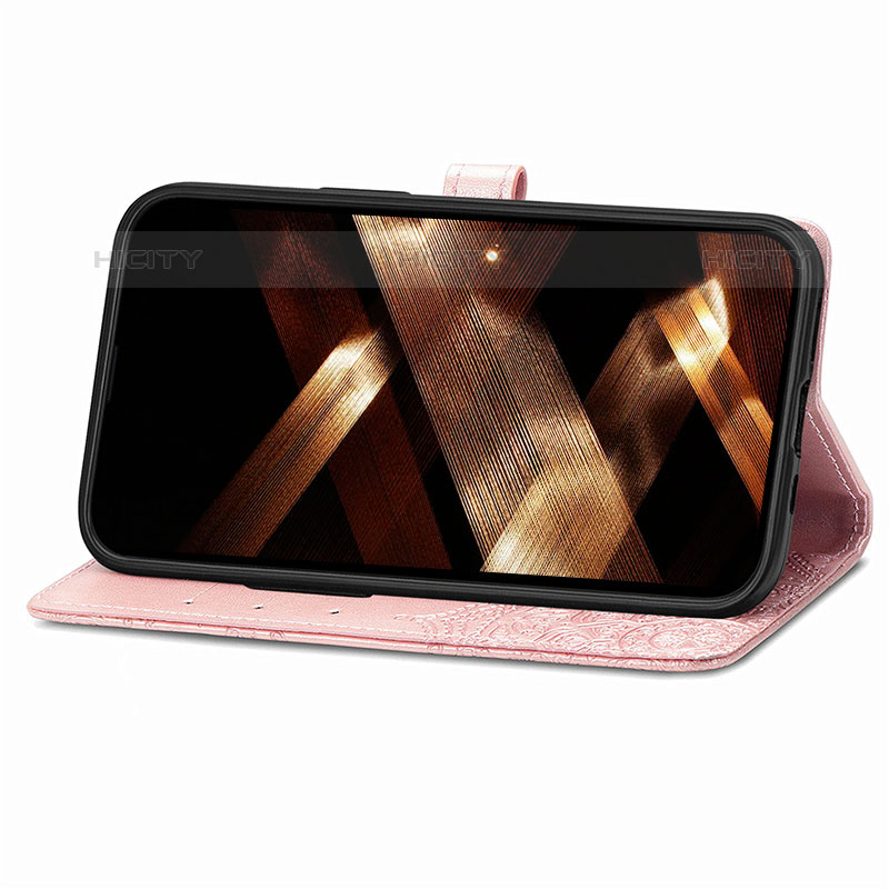 Funda de Cuero Cartera con Soporte Patron de Moda Carcasa H06 para Apple iPhone 15 Pro Max