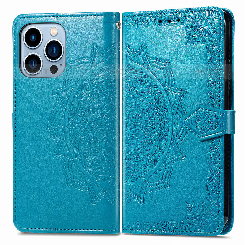 Funda de Cuero Cartera con Soporte Patron de Moda Carcasa H06 para Apple iPhone 16 Pro Max