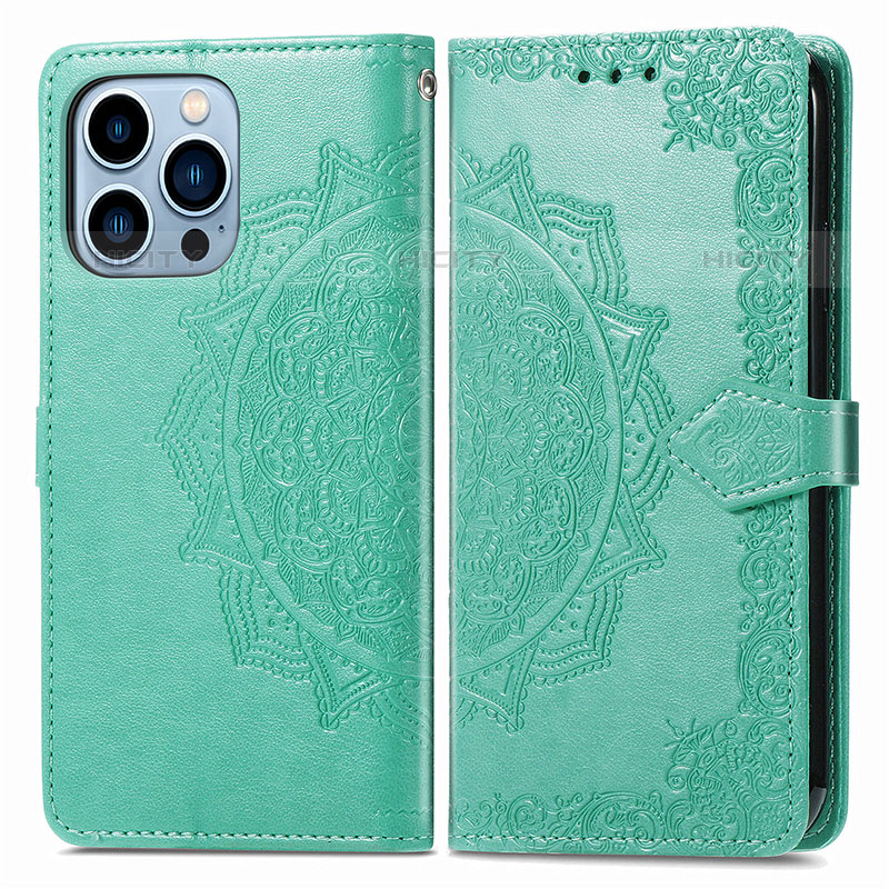 Funda de Cuero Cartera con Soporte Patron de Moda Carcasa H06 para Apple iPhone 16 Pro Max