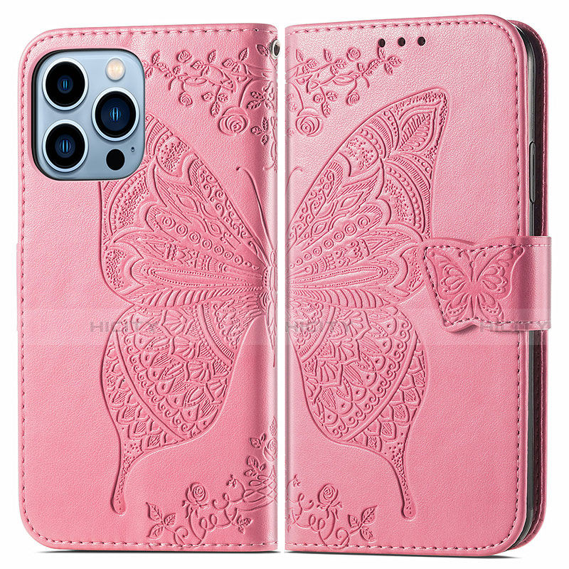 Funda de Cuero Cartera con Soporte Patron de Moda Carcasa H07 para Apple iPhone 13 Pro Rosa