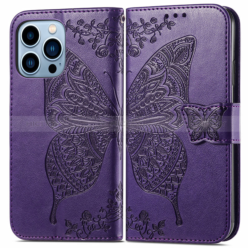 Funda de Cuero Cartera con Soporte Patron de Moda Carcasa H07 para Apple iPhone 14 Pro