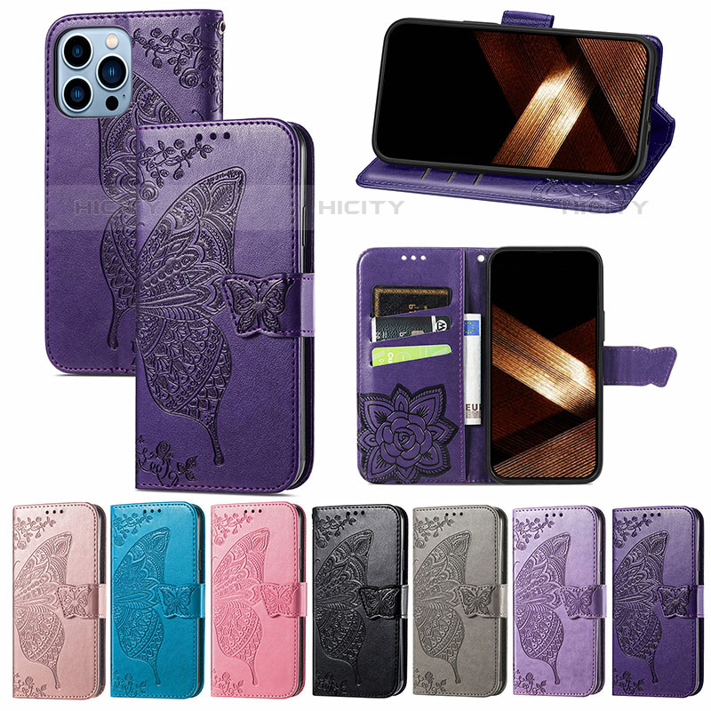 Funda de Cuero Cartera con Soporte Patron de Moda Carcasa H07 para Apple iPhone 16 Pro Max