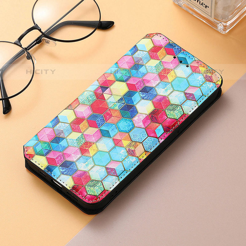 Funda de Cuero Cartera con Soporte Patron de Moda Carcasa H09 para Apple iPhone 15 Pro Max