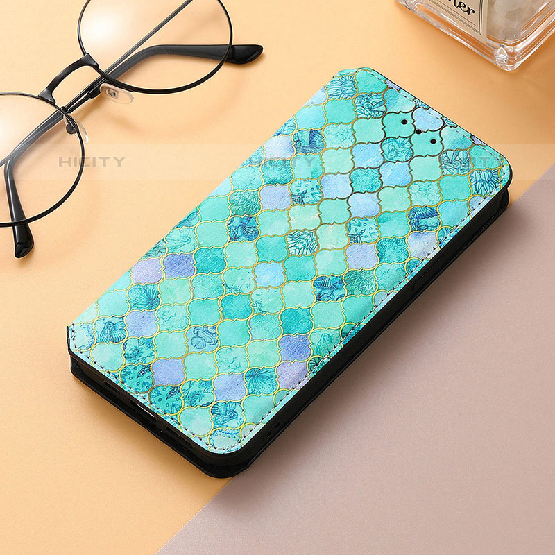 Funda de Cuero Cartera con Soporte Patron de Moda Carcasa H09 para Apple iPhone 15 Pro Max