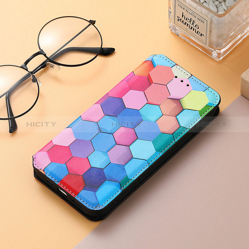 Funda de Cuero Cartera con Soporte Patron de Moda Carcasa H10 para Apple iPhone 15 Plus