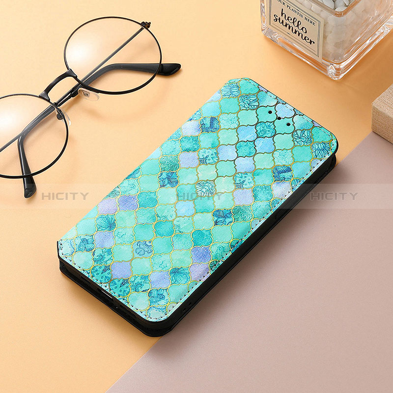 Funda de Cuero Cartera con Soporte Patron de Moda Carcasa H10 para Apple iPhone 15 Plus