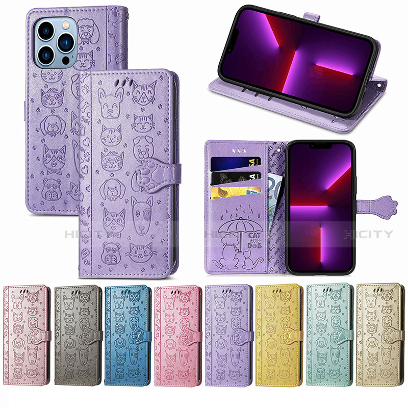 Funda de Cuero Cartera con Soporte Patron de Moda Carcasa H11 para Apple iPhone 13 Pro Max