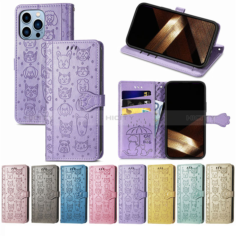 Funda de Cuero Cartera con Soporte Patron de Moda Carcasa H11 para Apple iPhone 14 Pro