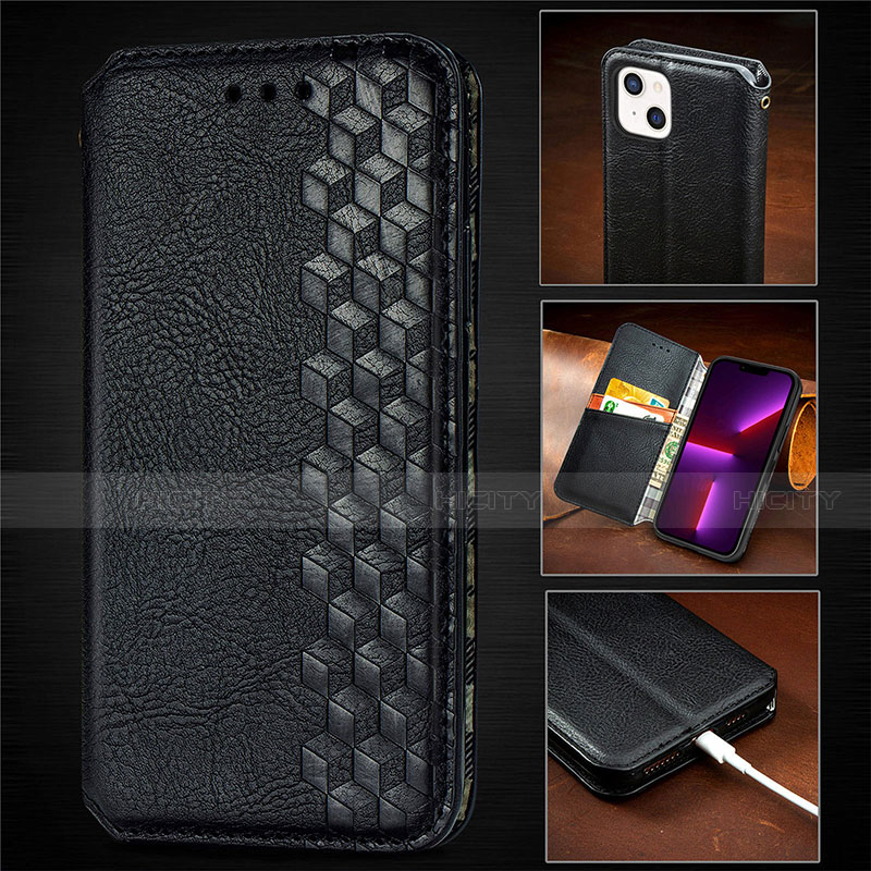 Funda de Cuero Cartera con Soporte Patron de Moda Carcasa H14 para Apple iPhone 13