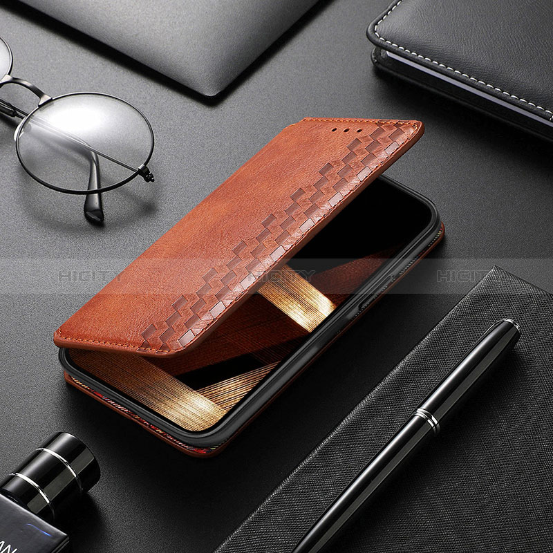 Funda de Cuero Cartera con Soporte Patron de Moda Carcasa H14 para Apple iPhone 15 Plus