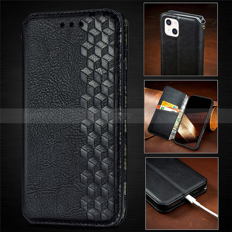 Funda de Cuero Cartera con Soporte Patron de Moda Carcasa H14 para Apple iPhone 15 Plus