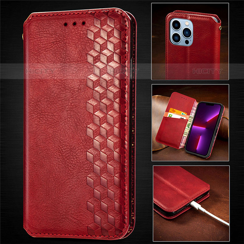 Funda de Cuero Cartera con Soporte Patron de Moda Carcasa H14 para Apple iPhone 16 Pro Max