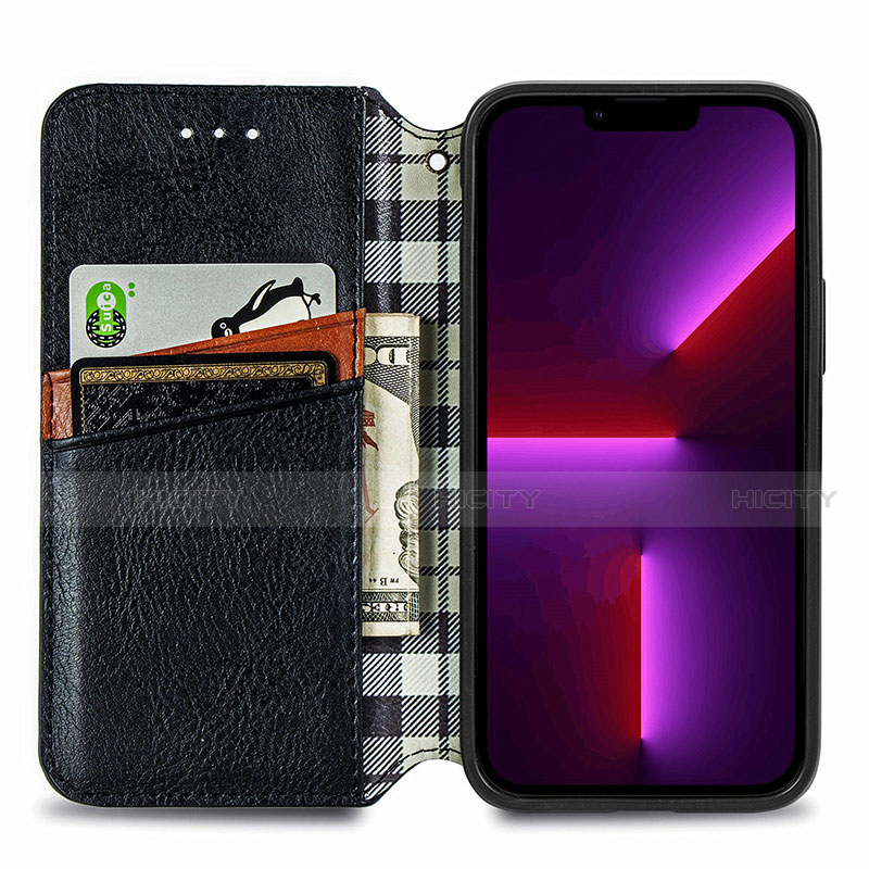 Funda de Cuero Cartera con Soporte Patron de Moda Carcasa H15 para Apple iPhone 13