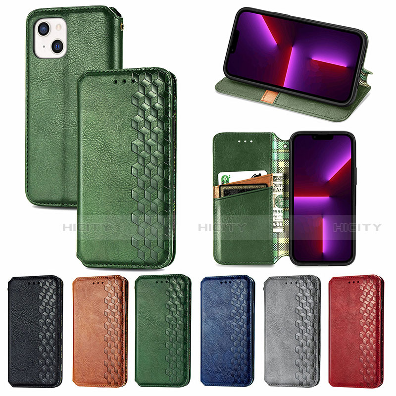 Funda de Cuero Cartera con Soporte Patron de Moda Carcasa H15 para Apple iPhone 13