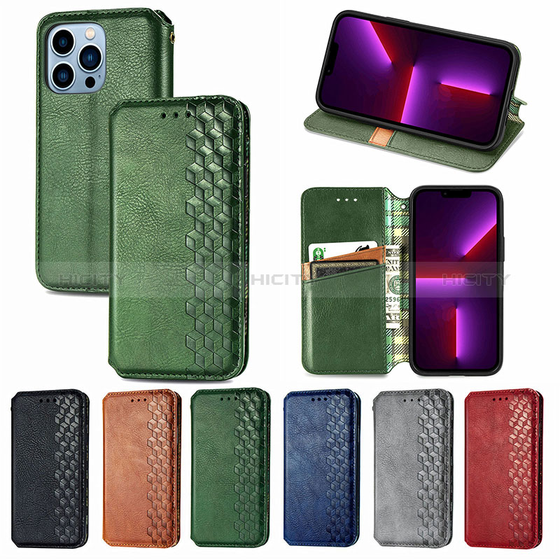 Funda de Cuero Cartera con Soporte Patron de Moda Carcasa H15 para Apple iPhone 14 Pro