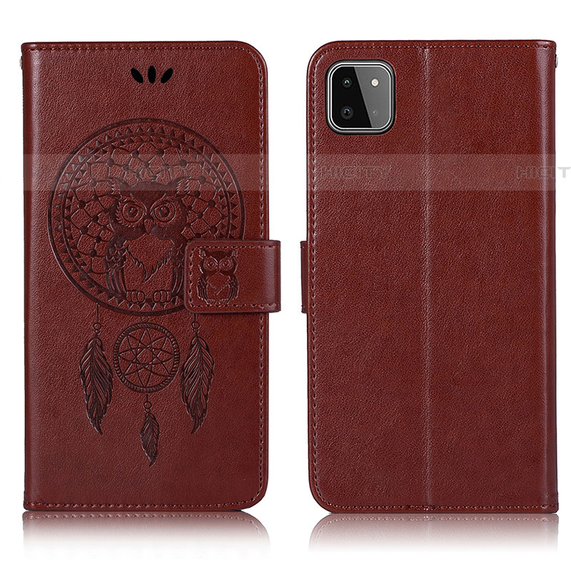 Funda de Cuero Cartera con Soporte Patron de Moda Carcasa JX1 para Samsung Galaxy F42 5G Marron