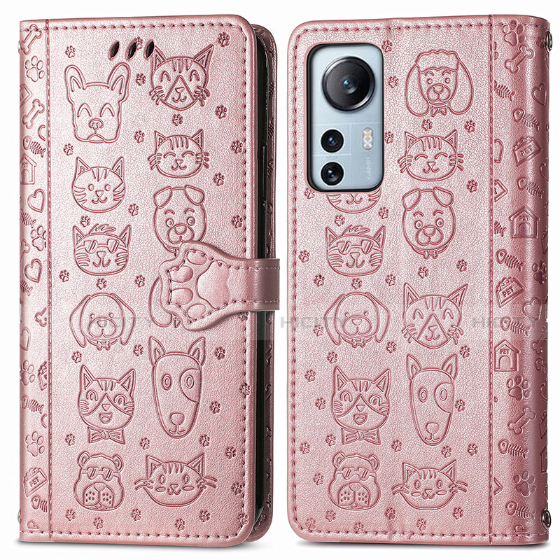 Funda de Cuero Cartera con Soporte Patron de Moda Carcasa L01 para Xiaomi Mi 12 5G