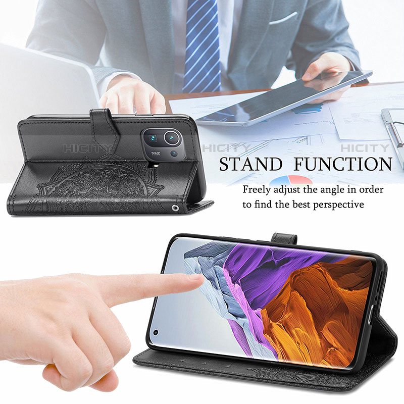 Funda de Cuero Cartera con Soporte Patron de Moda Carcasa L02 para Xiaomi Mi 11 Pro 5G