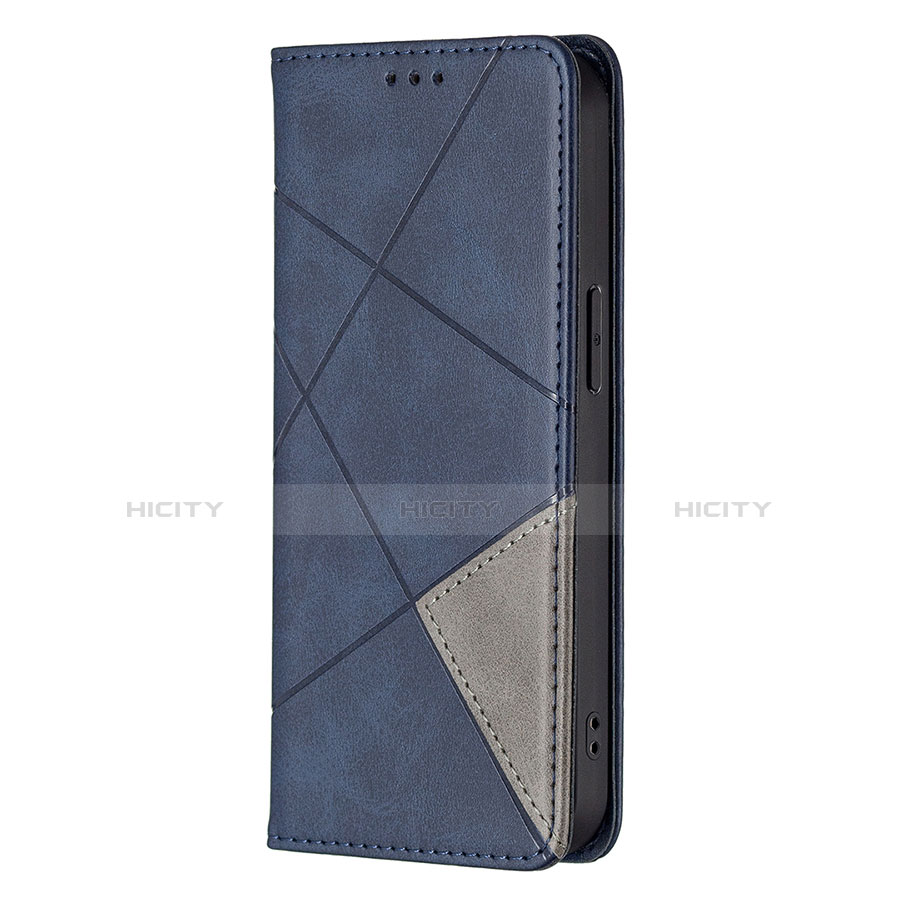 Funda de Cuero Cartera con Soporte Patron de Moda Carcasa L04 para Apple iPhone 13 Pro Azul