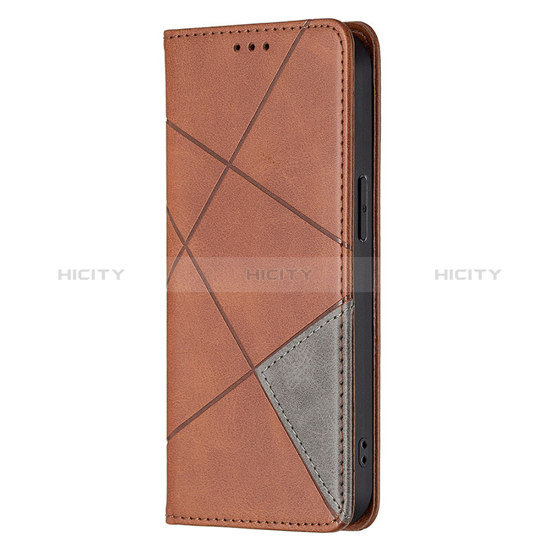 Funda de Cuero Cartera con Soporte Patron de Moda Carcasa L04 para Apple iPhone 14 Pro Marron