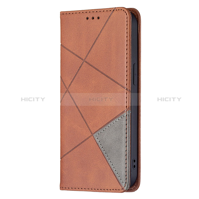 Funda de Cuero Cartera con Soporte Patron de Moda Carcasa L04 para Apple iPhone 15 Marron