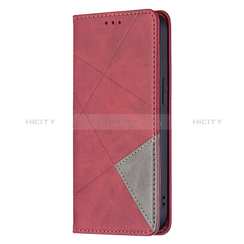 Funda de Cuero Cartera con Soporte Patron de Moda Carcasa L04 para Apple iPhone 15 Plus Rojo