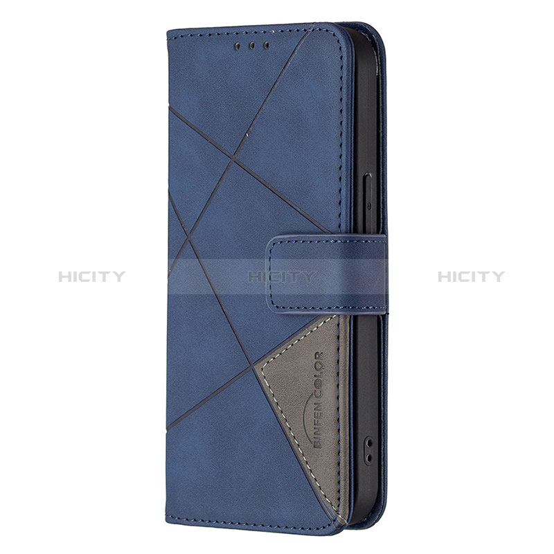 Funda de Cuero Cartera con Soporte Patron de Moda Carcasa L06 para Apple iPhone 14 Pro Azul