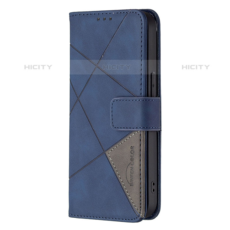 Funda de Cuero Cartera con Soporte Patron de Moda Carcasa L06 para Apple iPhone 16 Pro Max Azul