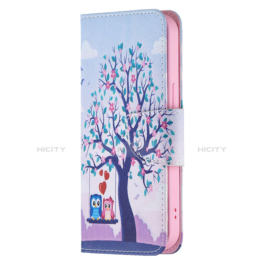 Funda de Cuero Cartera con Soporte Patron de Moda Carcasa L07 para Apple iPhone 13 Pro Max Multicolor