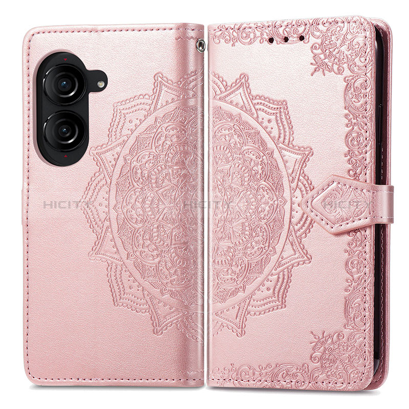 Funda de Cuero Cartera con Soporte Patron de Moda Carcasa para Asus ZenFone 10