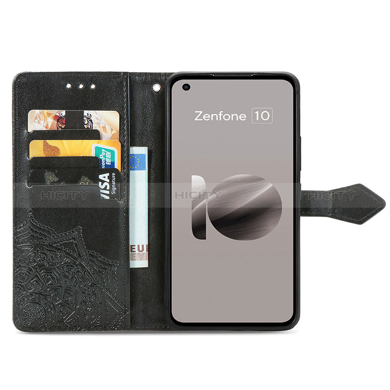 Funda de Cuero Cartera con Soporte Patron de Moda Carcasa para Asus ZenFone 10