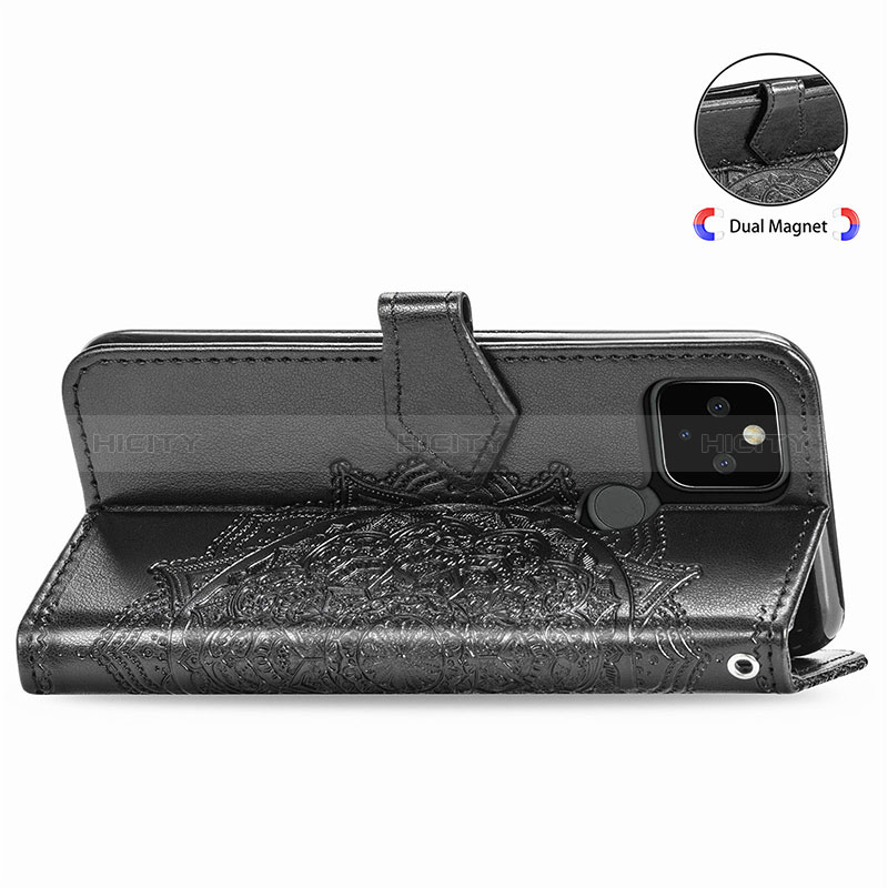 Funda de Cuero Cartera con Soporte Patron de Moda Carcasa para Google Pixel 4a 5G