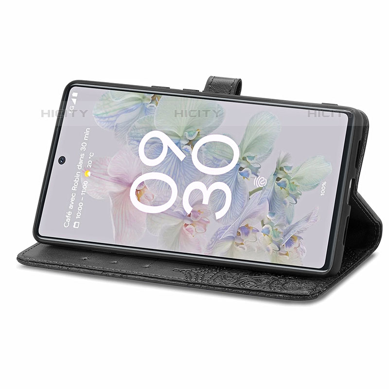 Funda de Cuero Cartera con Soporte Patron de Moda Carcasa para Google Pixel 6a 5G