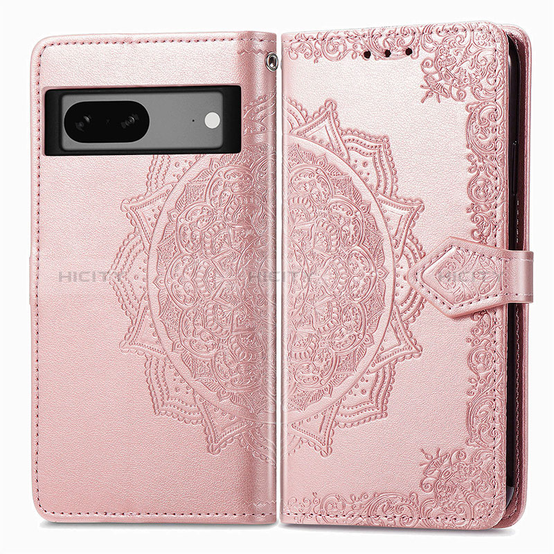 Funda de Cuero Cartera con Soporte Patron de Moda Carcasa para Google Pixel 7 5G