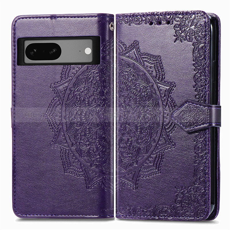 Funda de Cuero Cartera con Soporte Patron de Moda Carcasa para Google Pixel 7 5G